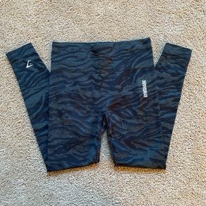 Gymshark Black Adapt Animal Print Seamless Leggings